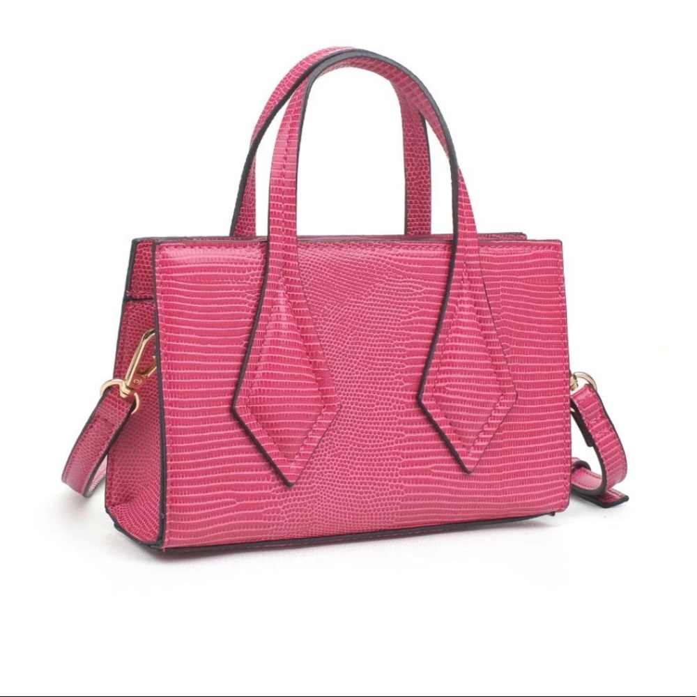 Urban Magenta Holland Lizard Crossbody Bag - Picture 2 of 4